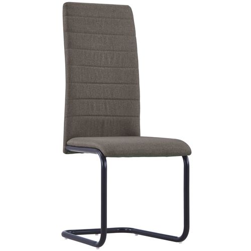 Konzolne blagovaonske stolice od tkanine 4 kom smeđe-sive slika 18
