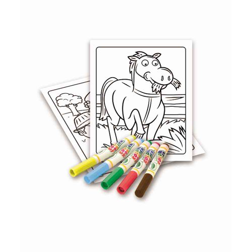 Crayola Bojanka Sa Flomasterima Animal Friends slika 1