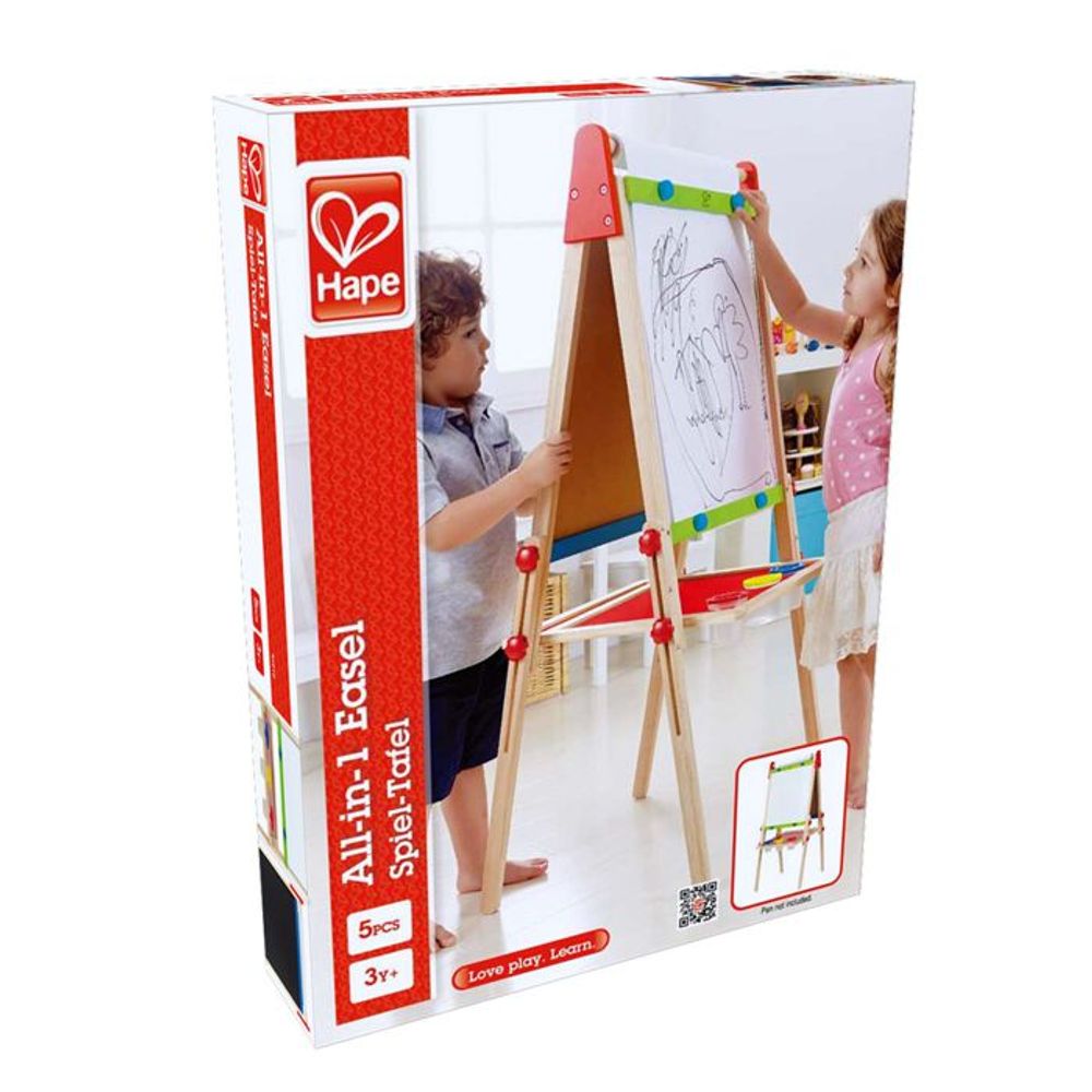Hape Dvostrana drvena tabla za crtanje All-In-1 Easel E1010C slika 6