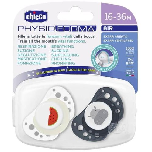 Chicco Duda varalica PhysioForma Air Lumi 16-36mj - Silikon, 2kom Plava  slika 1