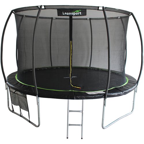 Trampolin SPORT MAX 426 cm - crni - zeleni slika 1