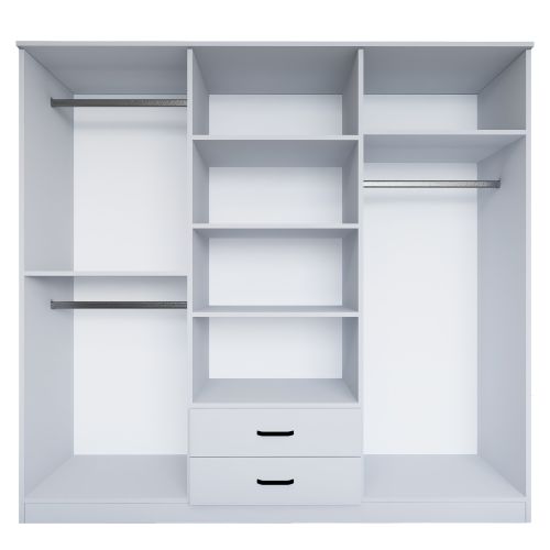 Yaman 1600-63 Matte White Wardrobe slika 8