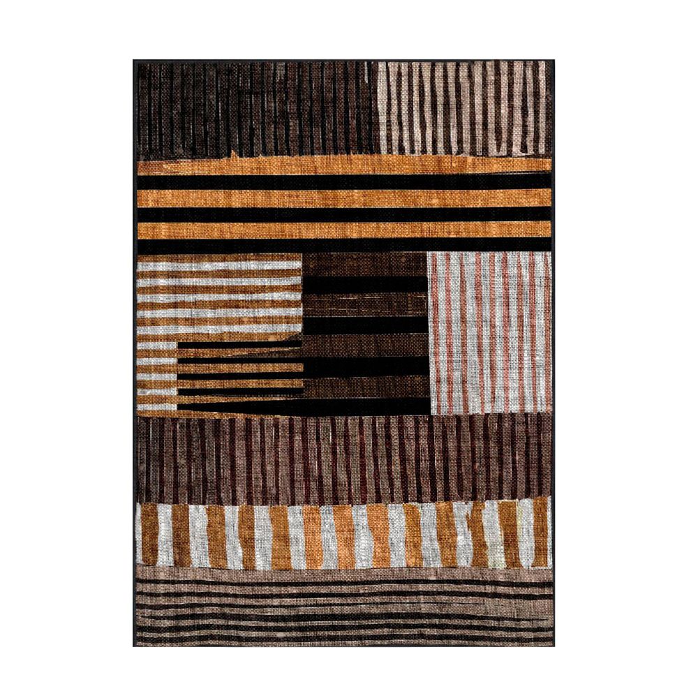 Elegantni Tepih WOOSONIL096 u Bijeloj, Narančastoj, Smeđoj i Crnoj Boji (160 x 230 cm) slika 10