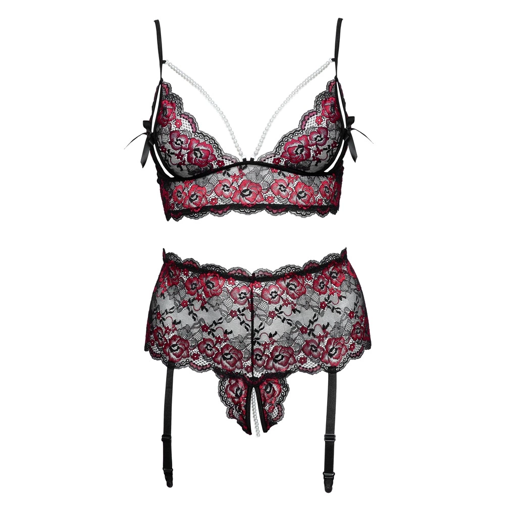 Cottelli CURVES Komplet grudnjaka Pearl 3XL/4XL slika 6