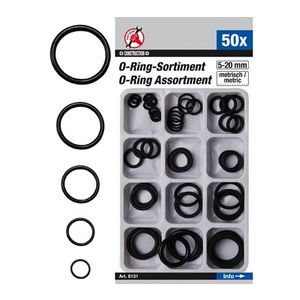 BGS set O-ring brtvi 5-20mm 50 kom Kraftmann  8131 bp23