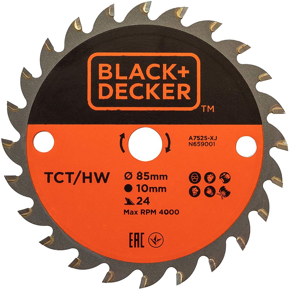 LIST ZA POTEZNU ŽAGU TCT 85 x 10  x 24  Black &amp; Decker A7525 slika 1