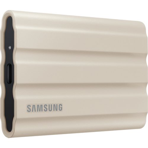 Samsung MU-PE1T0K/EU Portable SSD 1TB, T7 SHIELD, USB 3.2 Gen.2 (10Gbps), Rugged, [Sequential Read/Write : Up to 1,050MB/sec /Up to 1,000 MB/sec], Beige slika 3