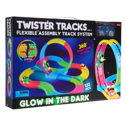 Svjetleća staza za autiće Glow track- 132 elemenata slika 5