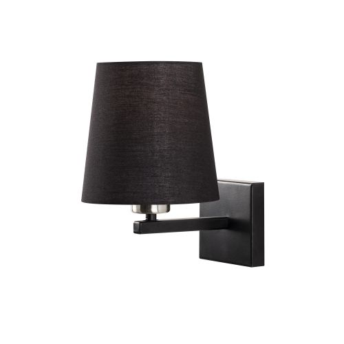 Zidna lampa Profil - 4664 Black Nickel sa krem abažurom slika 3