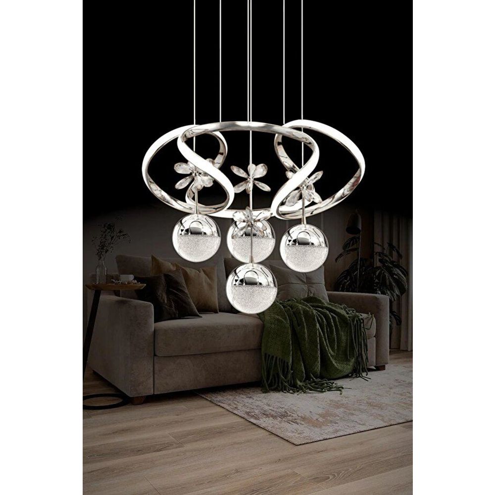 Luster Zumrut 3+1 – boje: hrom slika 1