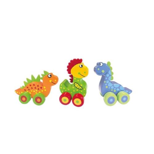 Orange tree toys Drveni set vozalica - 3 dinosaurusa slika 1