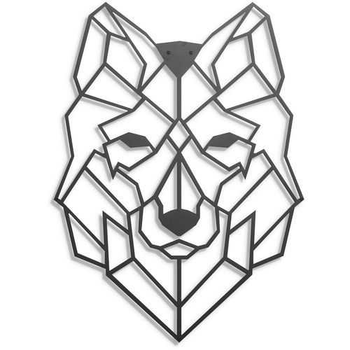 Wolf Black Decorative Metal Wall Accessory slika 2