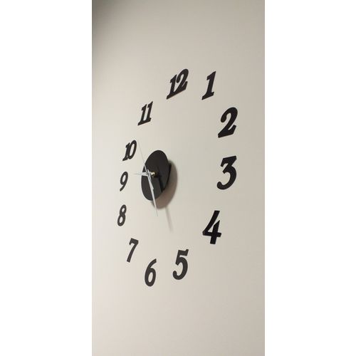 Veliki zidni sat minimalistički 70 - 130cm crni slika 2
