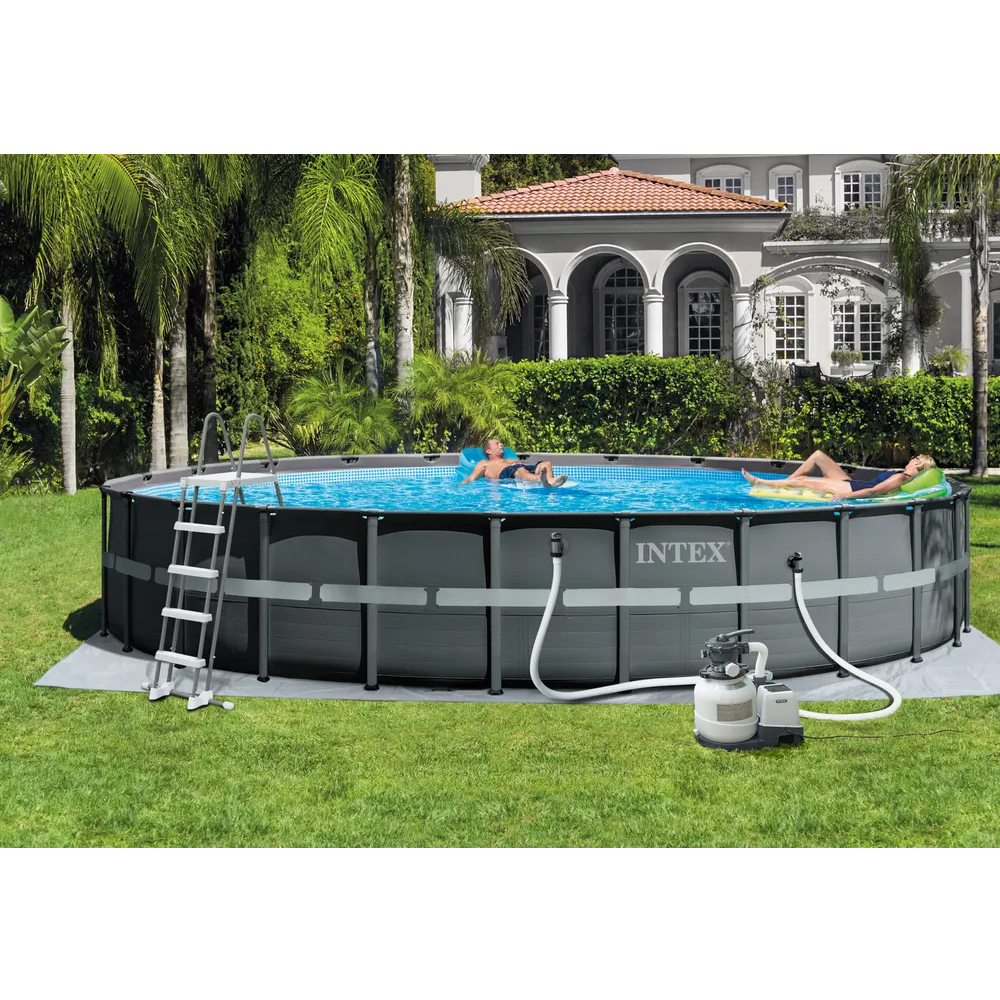 Intex montažni bazen 732 x 132 cm Ultra XTR Frame, tamno siva - 26340NP slika 4