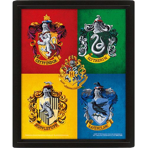 Harry Potter (Colourful Crests) - Framed slika 1