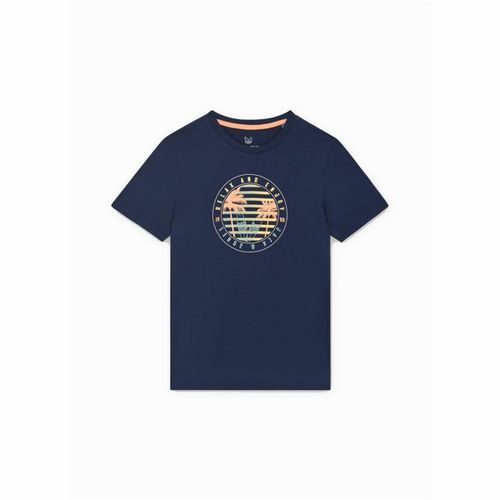 Dječja Majica Kratkih Rukava Jack & Jones Jjsummer Smu Vibe Tee - Mornarsko Plava (14 Godina) slika 1