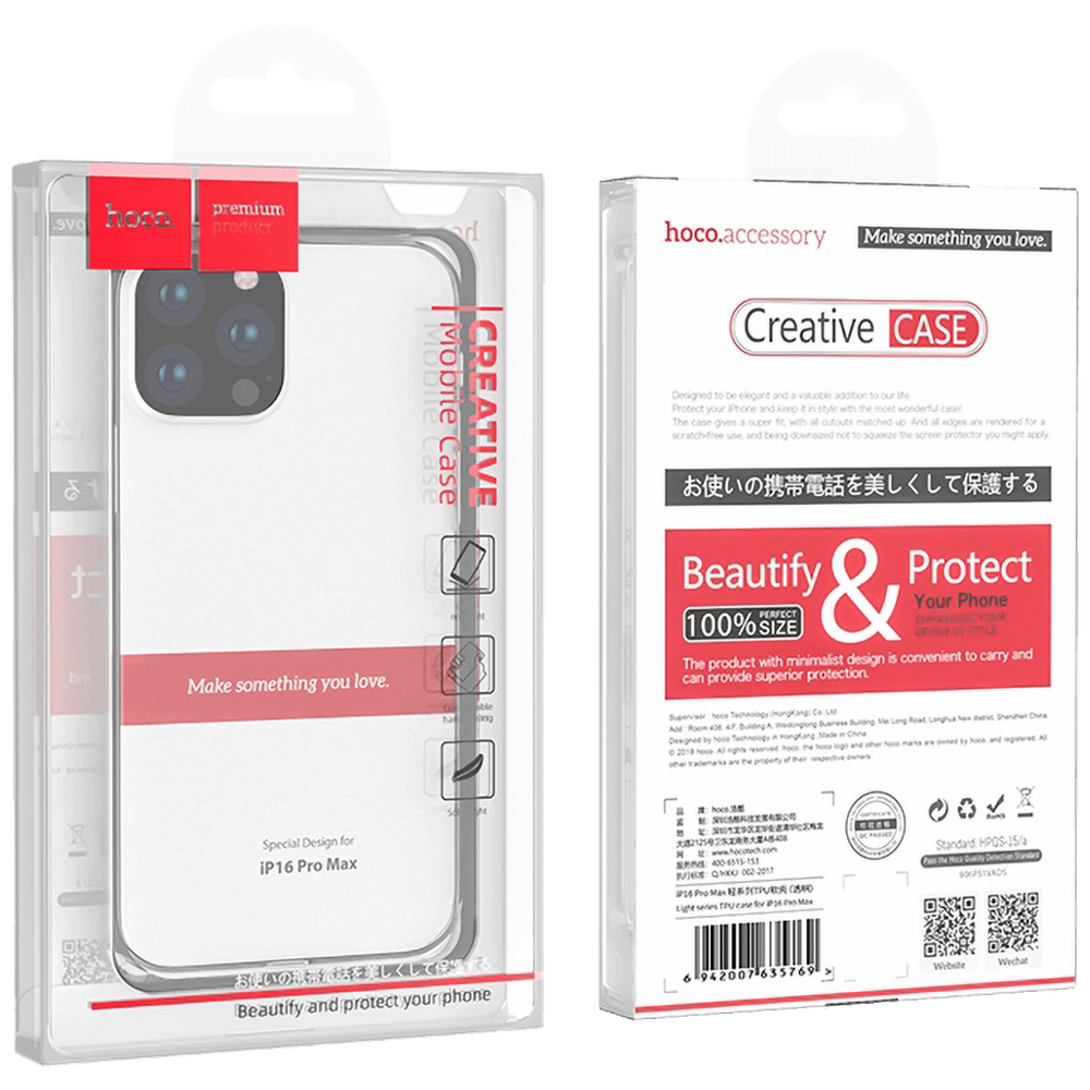 hoco. Maska za iPhone 16 Pro Max - TPU case for iP16 Pro Max slika 2