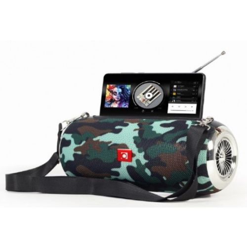 SPK-BT-17-CM Gembird Portable Bluetooth speaker +handsfree 2x5W, FM, USB, SD, AUX + antena camo slika 3