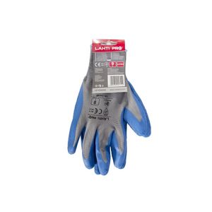 LAHTI PRO rukavice zaštitne sa lateksom plava-siva m l210408w