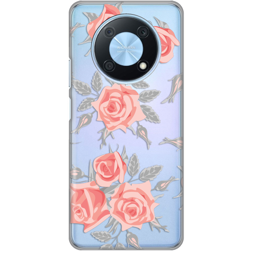 Torbica Silikonska Print Skin za Huawei Nova Y90 Elegant Roses slika 1