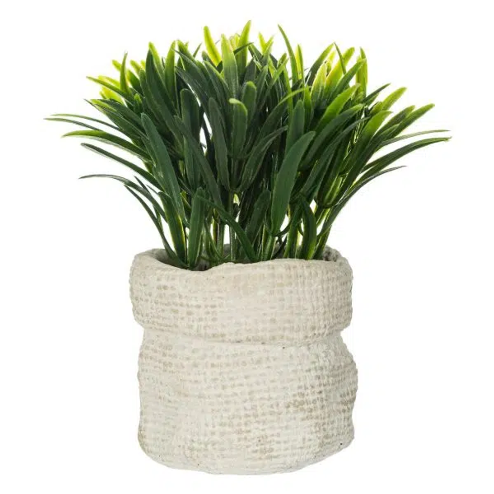 Atmosphera umjetno cvijeće u tegli 14cm pe/cement siva slika 1