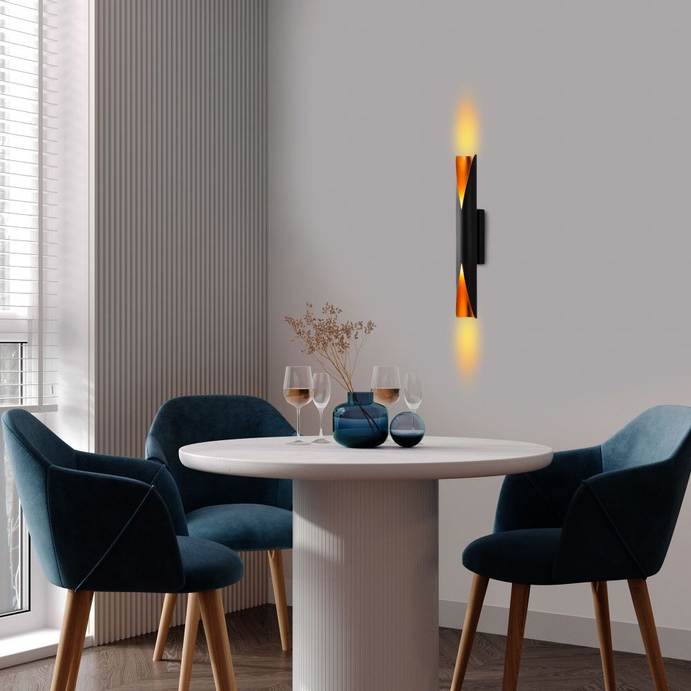 Zidna Lampa Vega - 15366, boje: Crna slika 2