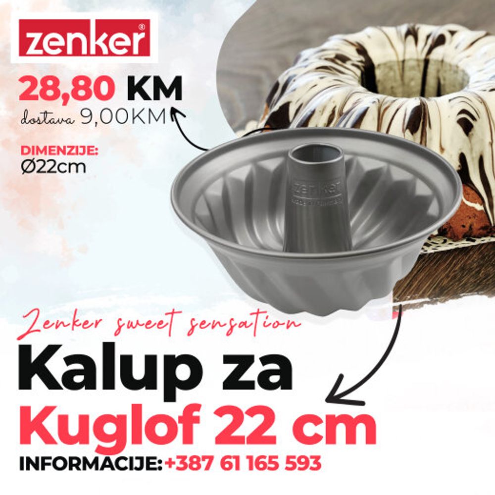 Kalup za kuglof 22 cm sweet sensation slika 1