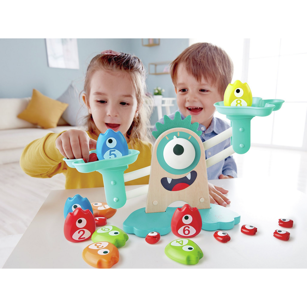 Hape Edukativna drvena vaga Monster Math Scale E0511A slika 7