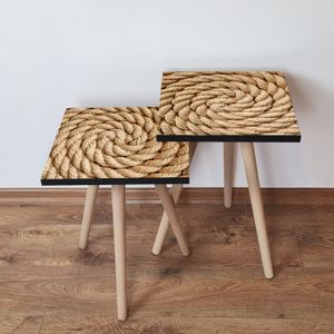 Nesting stolovi 2Shp374 - (2 komada) - boje: bež