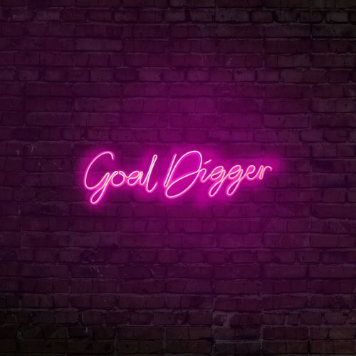 Wallity Ukrasna plastična LED rasvjeta, Goal Digger - Pink slika 3