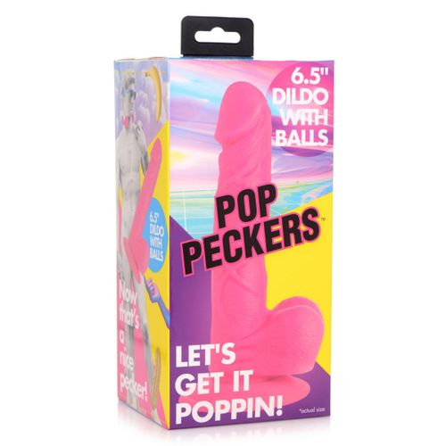 Dildo Poppin - 16.5 cm, ružičasti slika 6