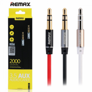 Remax AUX Audio kabl L200 (3,5mm st. jack-3,5mm st. jack) beli, 2m 