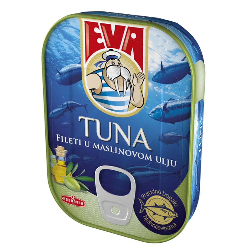 Eva Tuna fileti u maslinovom ulju 100g slika 1