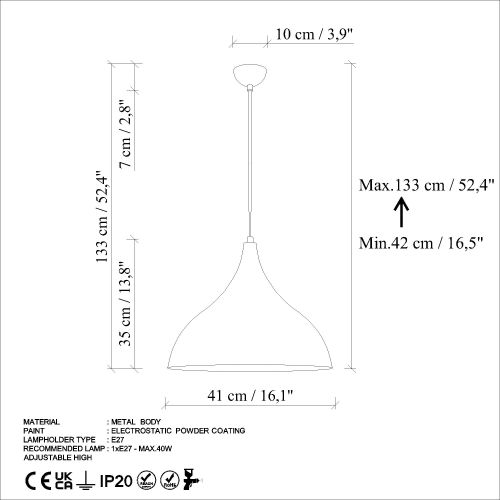 BITLISIM-N-1390-RETRO Antik Luster slika 8