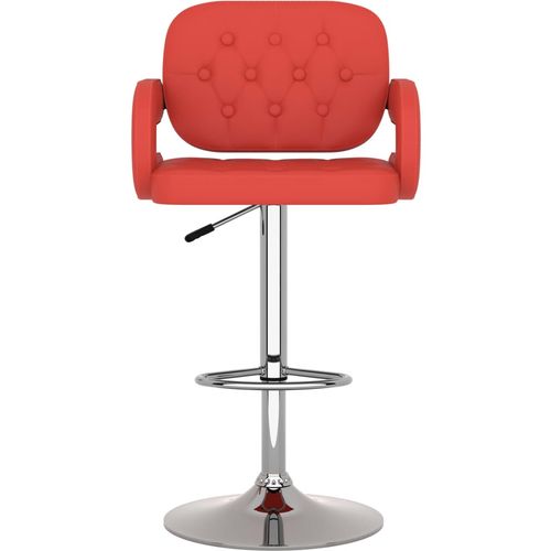 Barski stolci od umjetne kože 2 kom crveni slika 3