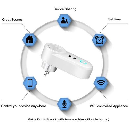 MOYE VOLTAIC WIFI SMART SOCKET WITH USB PORTS slika 12