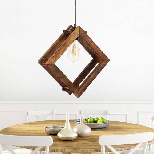 Square Antiquation Brown Chandelier slika 1