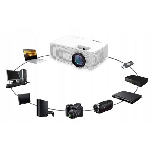 Overmax projektor Multipic 2.4, LED 130", 1Kg, WiFi, do 1920x1080, daljinski slika 2