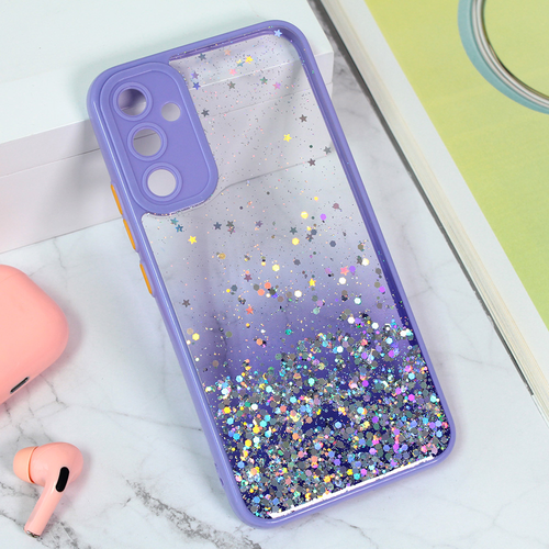 Maska Frame Glitter za Samsung A346B Galaxy A34 5G ljubicasta slika 1