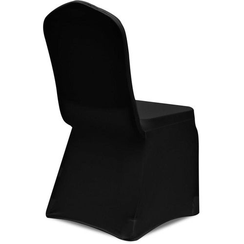 Rastezljive navlake za stolice 100 kom crne slika 3