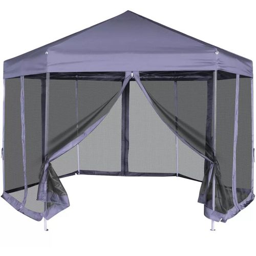 Heksagonalni Pop-Up Šator sa 6 Panela Tamno Plavi 3,6x3,1 m slika 37