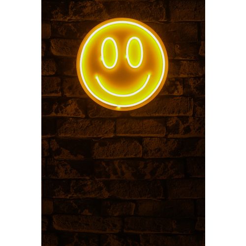 Wallity Ukrasna plastična LED rasvjeta, Smiley - Yellow slika 2