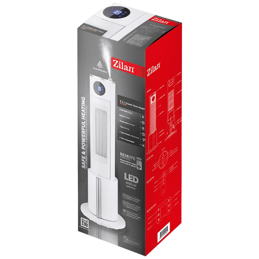 Zilan Grijalica + ovlaživač sa keramičkim grijačem, 3u1, 2200 W - ZLN5640 slika 2