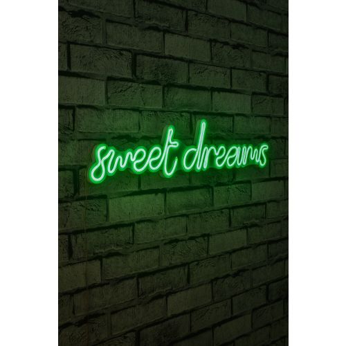 Wallity Ukrasna plastična LED rasvjeta, Sweet Dreams - Green slika 1