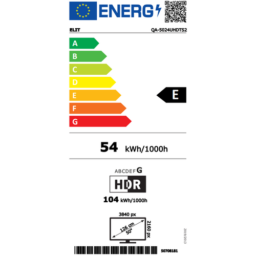 Elit televizor QLED QA-5024UHDTS2, Smart TV, ANDROID OS slika 2