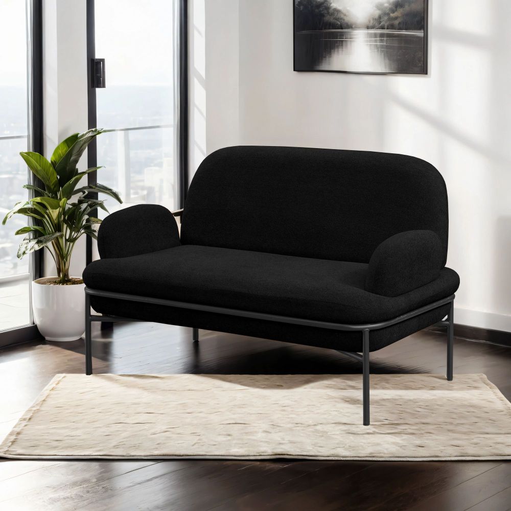 Dvosjed Sofa Aster - Crna slika 2