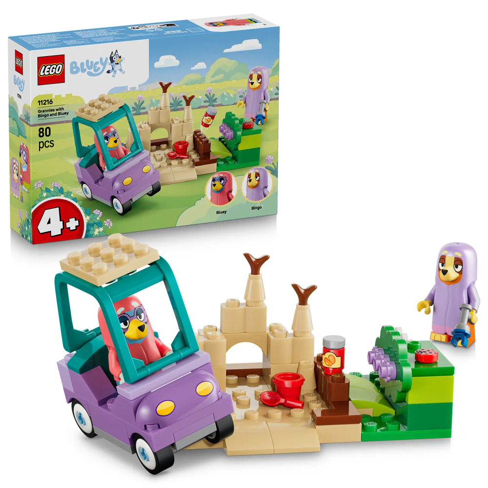 LEGO® Bluey 11216 Bingo, Bluey i bakice slika 1