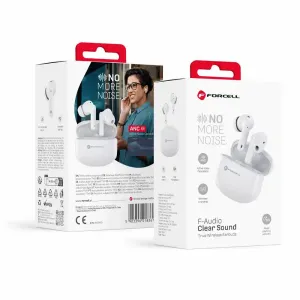 FORCELL F-AUDIO bežične/bluetooth stereo slušalice TWS ANC CLEAR Sound bijele