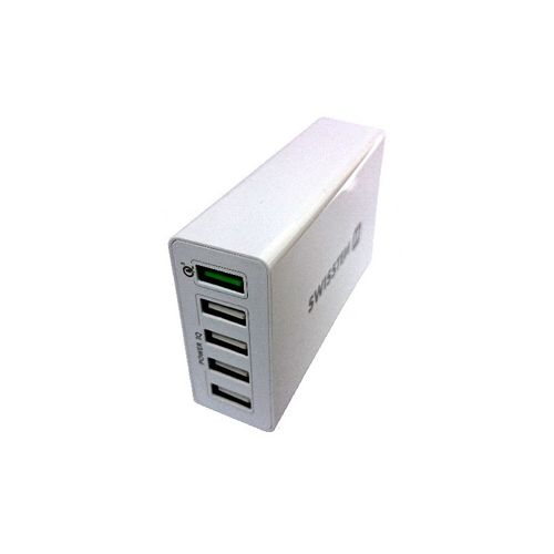 SWISSTEN punjač za AC220, 5xUSB, 50W, brzo punjenje, SMART IC, bijeli EOL slika 4