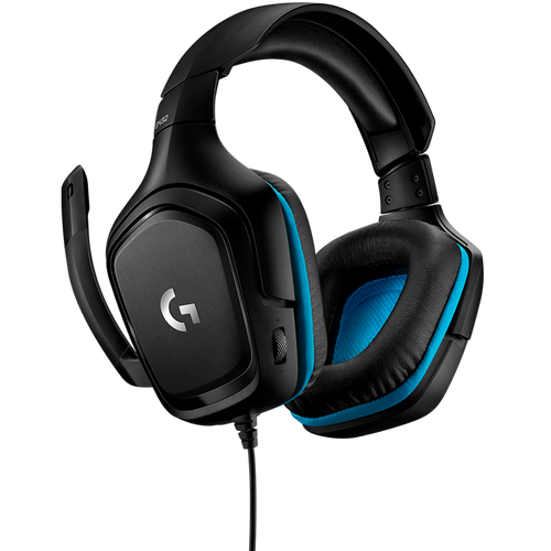 LOGITECH G432 Gaming Slušalice s žicom 7.1 - Umjetna koža - Crna/Plava - USB slika 5